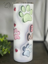 Load image into Gallery viewer, PREORDER: Dog Mom Bubble Skinny Tumbler