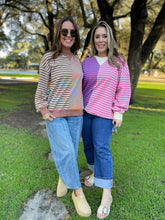 Load image into Gallery viewer, PREORDER: Step By Step Stripe Sweatshirt in Four Colors
