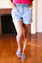 Load image into Gallery viewer, Everyday Happiness Elastic Waist Double Button Denim Shorts