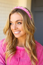 Load image into Gallery viewer, Flamingo Pink Rhinestone Slim Headband