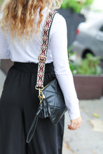Load image into Gallery viewer, Black Designer Strap Quilted Crossbody Faux Leather Bag