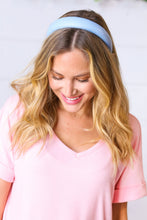 Load image into Gallery viewer, Baby Blue Ballerina Vegan Leather Headband