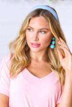 Load image into Gallery viewer, Baby Blue Ballerina Vegan Leather Headband