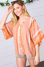 Load image into Gallery viewer, Apricot Boho V Neck Kimono Shape Top