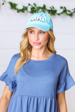 Load image into Gallery viewer, Sky Blue Cotton "MAMA" Adjustable Baseball Cap