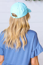 Load image into Gallery viewer, Sky Blue Cotton "MAMA" Adjustable Baseball Cap
