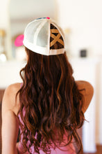 Load image into Gallery viewer, Fuchsia & Denim Star Trucker Hat