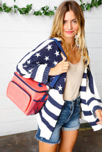 Load image into Gallery viewer, Coral & Navy Insulated Cooler Box