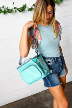 Load image into Gallery viewer, Seafoam & Gray Insulated Cooler Box