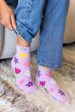 Load image into Gallery viewer, Orchid Floral Ankle Socks
