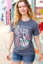 Load image into Gallery viewer, Grey Cotton NASHVILLE Tennessee Graphic Tee