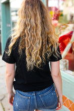 Load image into Gallery viewer, Black Cotton HOWDY DARLING Graphic Tee