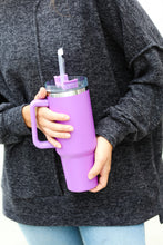 Load image into Gallery viewer, Magenta Insulated 38oz. Tumbler with Straw