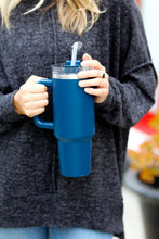 Load image into Gallery viewer, Navy Insulated 38oz. Tumbler with Straw