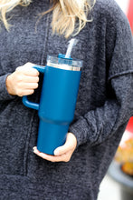Load image into Gallery viewer, Navy Insulated 38oz. Tumbler with Straw