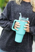 Load image into Gallery viewer, Sea Foam Insulated 38oz. Tumbler with Straw