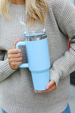 Load image into Gallery viewer, Dusty Blue Insulated 38oz. Tumbler with Straw