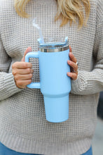 Load image into Gallery viewer, Dusty Blue Insulated 38oz. Tumbler with Straw