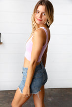Load image into Gallery viewer, Lilac Washed Rib Cropped Square Neck Tank