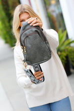 Load image into Gallery viewer, Cement Vegan Leather Designer Strap Lined Sling