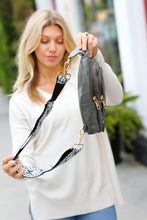 Load image into Gallery viewer, Cement Vegan Leather Designer Strap Lined Sling
