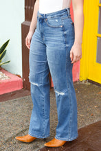 Load image into Gallery viewer, Judy Blue Step It Up High Rise Straight Ripped Knee Jeans