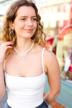 Load image into Gallery viewer, Fashion Pearl Bow Tie Adjustable Necklace