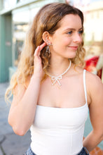 Load image into Gallery viewer, Fashion Pearl Bow Tie Adjustable Necklace