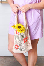 Load image into Gallery viewer, Oatmeal Crochet Tote Hobo Bag