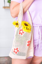 Load image into Gallery viewer, Oatmeal Crochet Tote Hobo Bag