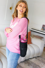 Load image into Gallery viewer, Black Neoprene Crossbody Water Bottle Carrier Bag