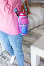 Load image into Gallery viewer, Ombre Purple Neoprene Crossbody Water Bottle Carrier Bag