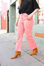 Load image into Gallery viewer, All You Need Ash Pink High Waist Fray Bootcut Jeans