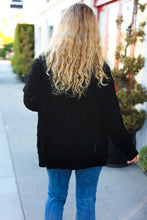 Load image into Gallery viewer, You've Got It Black Button Down Boyfriend Cardigan