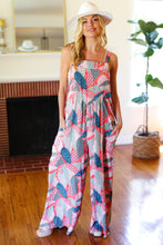 Load image into Gallery viewer, Weekend Ready Fuchsia Patchwork Baggy Overall Jumpsuit