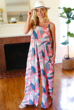 Load image into Gallery viewer, Weekend Ready Fuchsia Patchwork Baggy Overall Jumpsuit