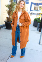 Load image into Gallery viewer, On Your Terms Camel Fleece Button Down Duster Jacket