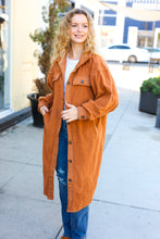 Load image into Gallery viewer, On Your Terms Camel Fleece Button Down Duster Jacket