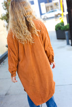 Load image into Gallery viewer, On Your Terms Camel Fleece Button Down Duster Jacket