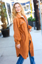 Load image into Gallery viewer, On Your Terms Camel Fleece Button Down Duster Jacket