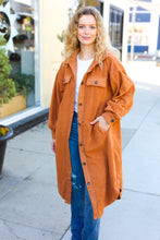 Load image into Gallery viewer, On Your Terms Camel Fleece Button Down Duster Jacket