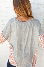 Load image into Gallery viewer, Taupe Leopard Print Hacci Out Seam Dolman Sweater
