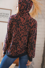 Load image into Gallery viewer, Rust Terry Triangle Outseam Stitch Drawstring Hoodie