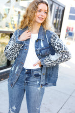 Load image into Gallery viewer, Give It Your All Denim Animal Distressed Jean Jacket