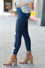 Load image into Gallery viewer, Distressed Denim High Rise Skinny Ankle Jeans