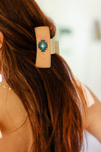 Load image into Gallery viewer, Taupe Southwestern Print Hair Claw