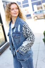 Load image into Gallery viewer, Give It Your All Denim Animal Distressed Jean Jacket
