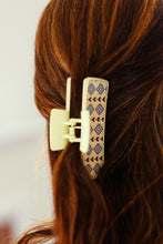 Load image into Gallery viewer, Cream Southwestern Print Hair Claw