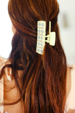 Load image into Gallery viewer, Cream Southwestern Print Hair Claw