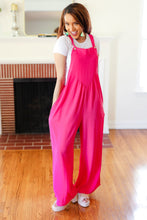 Load image into Gallery viewer, Summer Dreaming Pink Wide Leg Suspender Overall Jumpsuit